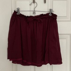 Elegant Burgundy Skirt